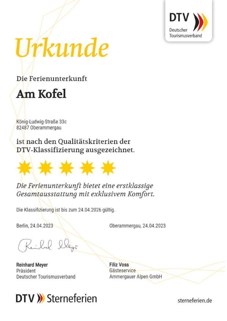 Ferienwohnung Am Kofel Oberammergau Luaran gambar